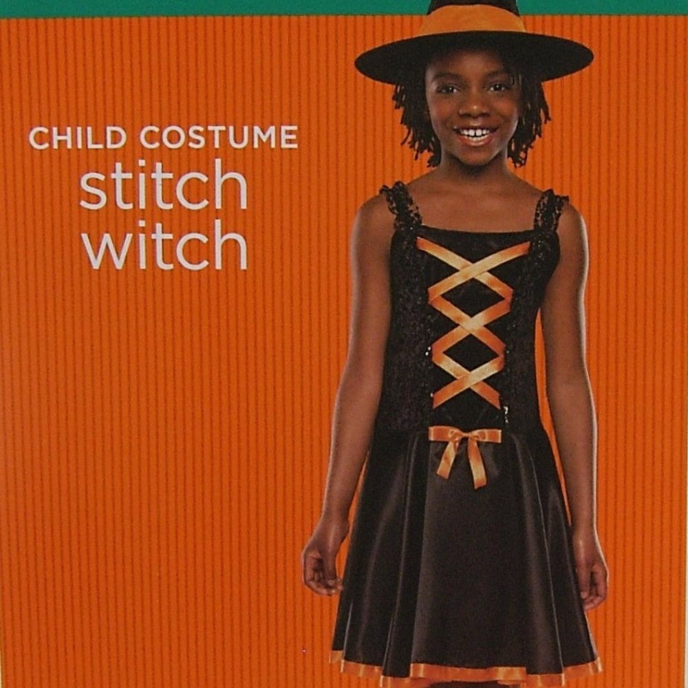 Stitch Witch Halloween Costume Sequins Size 4 to 6